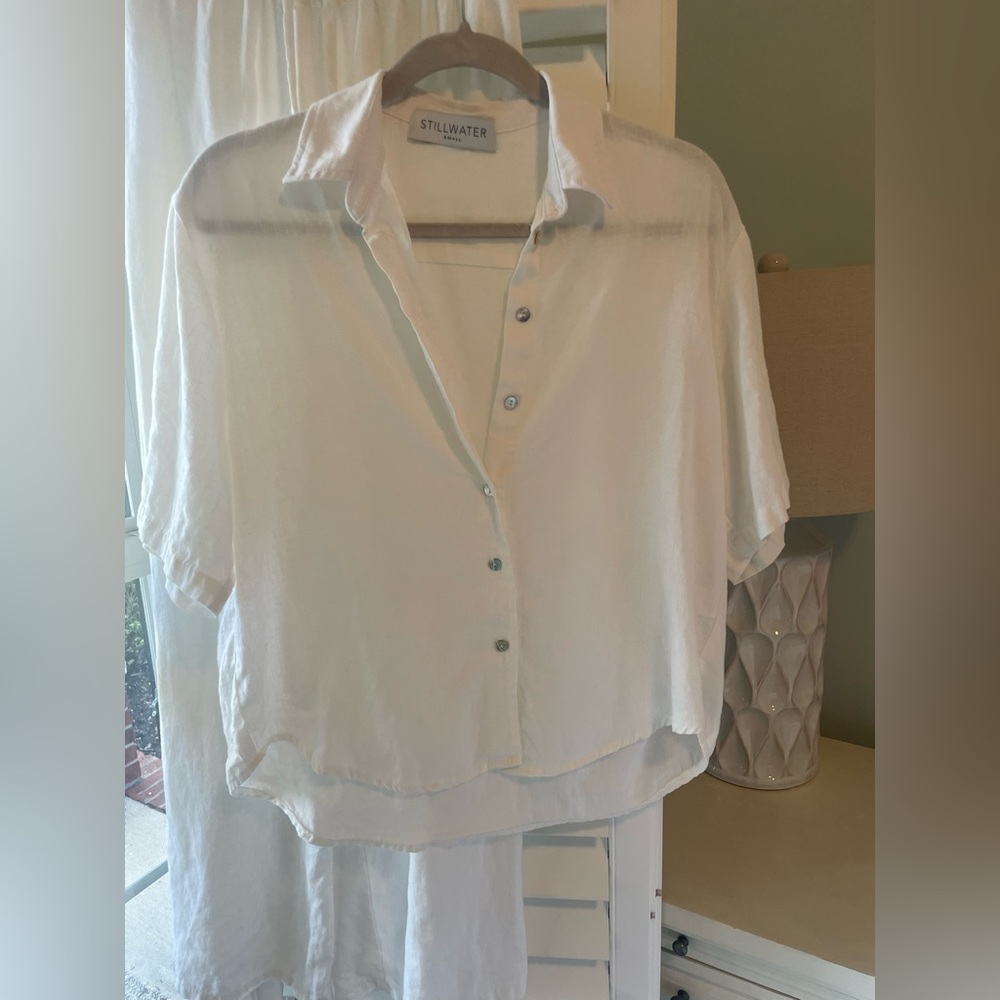 Stillwater linen top. Oversized. Matching linen pant sold separately